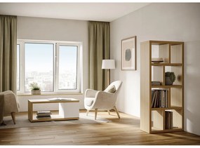 Libreria color legno effetto rovere 70x159 cm Berlin - TemaHome