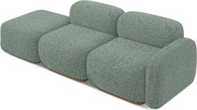 Chaise lounge componibile verde chiaro (con penisola a destra) Ailani – Makamii