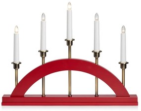 Decorazione luminosa natalizia rossa Bridge - Markslöjd