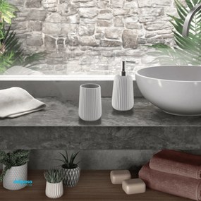 Gedy "Marika" Set Accessori Da Bagno 2 Pezzi Finitura Grigio