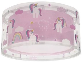 Dalber 41596 - Plafoniera per bambini UNICORNS 2xE27/60W/230V