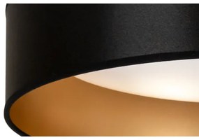 Duolla - Plafoniera LED ROLLER LED/24W/230V diametro 45 cm nero/oro