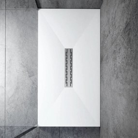 Piatto Doccia 70x100 RelaxDesign "Rocky Solid Lux" Bianco