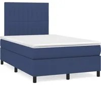 Letto a Molle con Materasso e LED Blu 120x190 cm in Tessuto 3270217