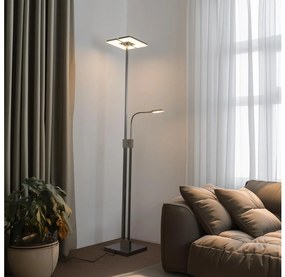 Eglo 33182 -Lampada da terra dimmerabile a LED SOLANO 1xLED/26W/230V+1xLED/3,2W cromo