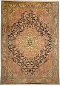 Cashmere Silk Tappeto 310 x 420 Beige (Indian) Annodato A Mano