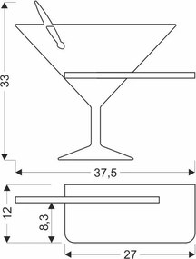 Lampada da parete blu Piccolo – Candellux Lighting
