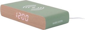 Sveglia digitale con ricarica wireless Retro Flat LED – Karlsson
