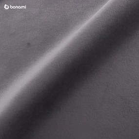 Letto matrimoniale imbottito grigio in velluto con contenitore con rete inclusa 200x200 cm Bellis – Micadoni