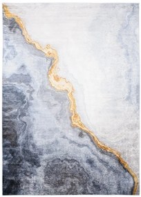 Tappeto moderno grigio con motivo astratto  Larghezza: 120 cm | Lunghezza: 170 cm
