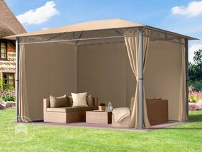 TOOLPORT Gazebo da giardino Paradise Premium ocra, 3x4m - (300116)