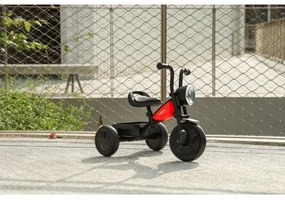 QPlay - Triciclo per bambini TRIDURO nero/rosso