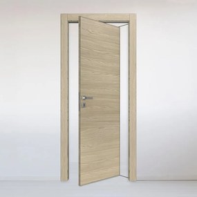 Porta interna rototraslante Oxford miele in MDF colore rovere, L 80 x H 210 cm, apertura reversibile