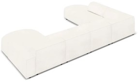 Divano angolare beige in tessuto bouclé (angolo sinistro) Jodie - Micadoni Home