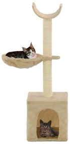 Albero per gatti con tiragraffi in sisal 105 cm beige