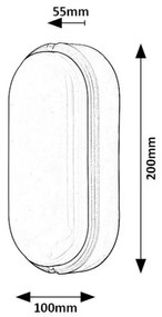 Rabalux 7408 - Lampada LED da soffitto esterna HORT LED/15W/230V IP54 bianco