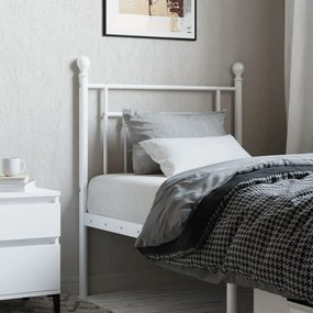 Testiera İn Metallo Bianco 75 Cm /