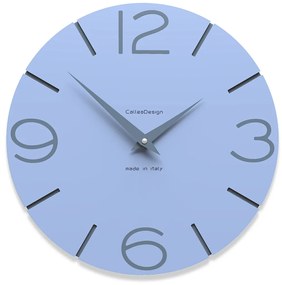 CalleaDesign Orologi da parete colore azzurro polvere Smile