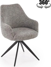 Sedia K564 in tessuto grigio – 60×63×87 cm