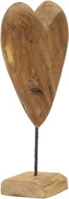Scultura Dobu In Teak Riciclato Cm 25X12X45 (Pezzi Unici - Non Rip. In Serie)
