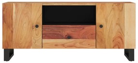 Mobile tv 105x33,5x46cm legno massello acacia legno multistrato