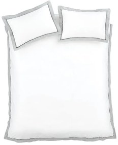 Biancheria da letto bianca in cotone per letto matrimoniale 200x200 cm Mayfair – Bianca