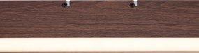 Plafoniera moderna effetto legno noce con LED integrato, dimmerabile a 3 livelli e selettore DIP (2700-4000K) - Keane