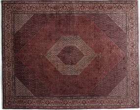 Bidjar Tappeto persiano 390x310 Rosa (Iran) Annodato A Mano