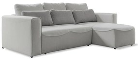 Divano letto angolare crema (variabile) Homely Tommy - Miuform