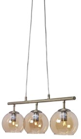 Cottex T2493AA - Lampadario a sospensione con cavo CAPELLA 3xE14/40W/230V fumé/marrone