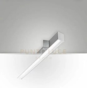 Turner incasso a raso alluminio 29w 4000k 3570lm prismatic ip40 100cm