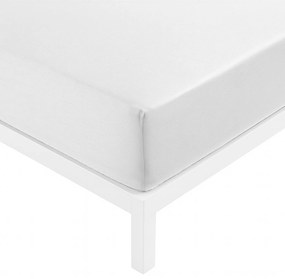 Lenzuolo con angoli Basik bianco in cotone