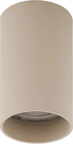 Set di 4 faretti moderni beige da superficie GU10 50mm rotondi - Tuba