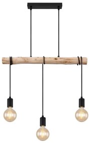 Globo 15539-3H - Lampadario su corda GREGOR 3xE27/60W/230V