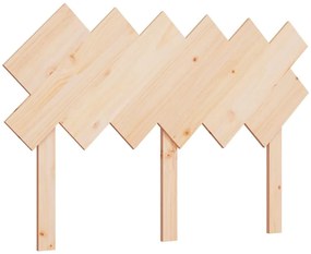 Testiera per letto bianca 132x3x81 cm legno massello di pino