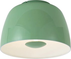 Plafoniera retrò verde con interno bianco, incl. LED dimmerabile a 3 fasi - Vera