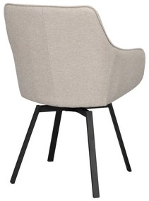 Set di sedie da pranzo beige in imbottito 2 pz Alison – Rowico