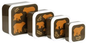 A Little Lovely Company - set di quattro scatole merenda - orsi