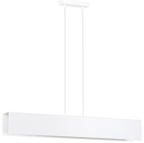 Lampadario Moderno 3 Luci Hachiman In Acciaio Bianco
