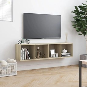 Libreria/mobile tv rovere sonoma 143x30x36 cm