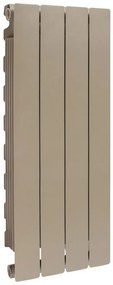 Radiatore acqua calda PRODIGE MODERN in alluminio, 4 elementi, interasse 800 mm, bronze