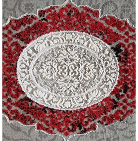 Tappeto rosso esclusivo in stile vintage Larghezza: 240 cm | Lunghezza: 330 cm