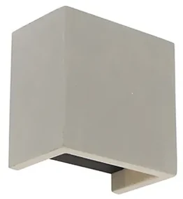 Lampada da parete industriale in cemento con effetto luce - Meave