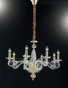 Lampadario epoque oro 8xe14 70x140cm i-epoque-8