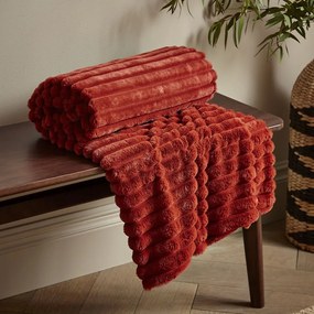 Coperta in micropile 130x170 cm Cosy Ribbed - Catherine Lansfield