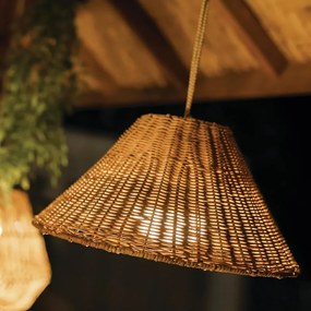 Lampadario LED design CALOBRA 20 BATTERY HANG marrone, luce calda 900 lumen, NEWGARDEN, IP54