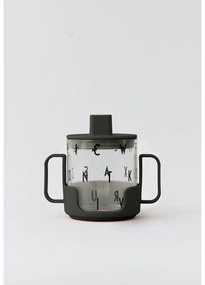 Manico nero per tazza per bambini - Design Letters