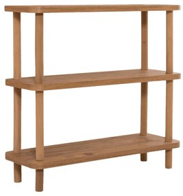Libreria in pino decorato in colore naturale 80x75 cm Step - Kalune Design