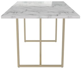 Tavolo da pranzo con effetto marmo 90x160 cm Astor – CosmoLiving by Cosmopolitan