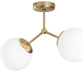 Lampada da soffitto di colore bianco-oro Damar - Opviq lights